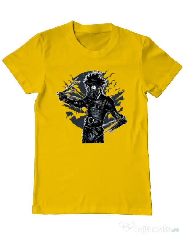 Tricou ADLER barbat Gas mask scissor Galben