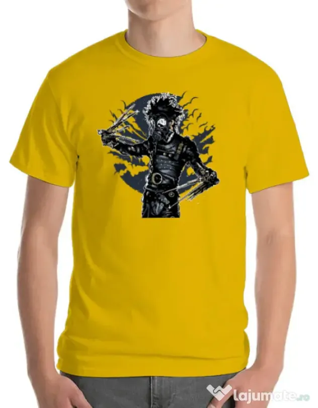 Tricou ADLER barbat Gas mask scissor Galben
