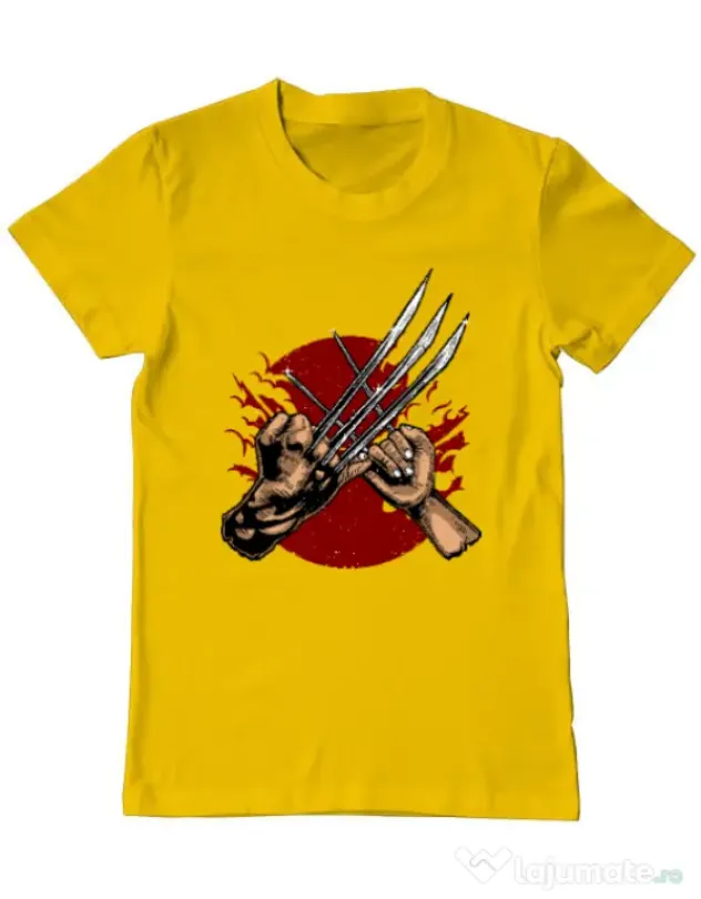 Tricou ADLER barbat Like father like daughter Galben