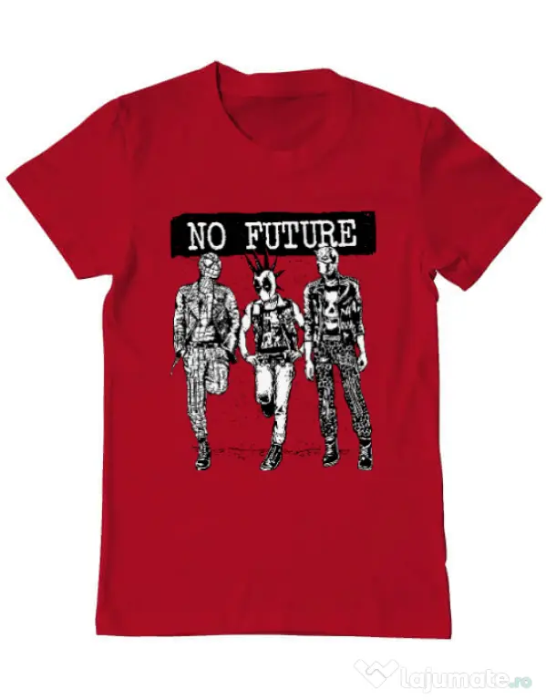 Tricou ADLER barbat No future Rosu