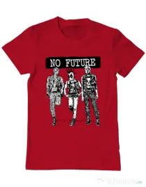 Tricou ADLER barbat No future Rosu