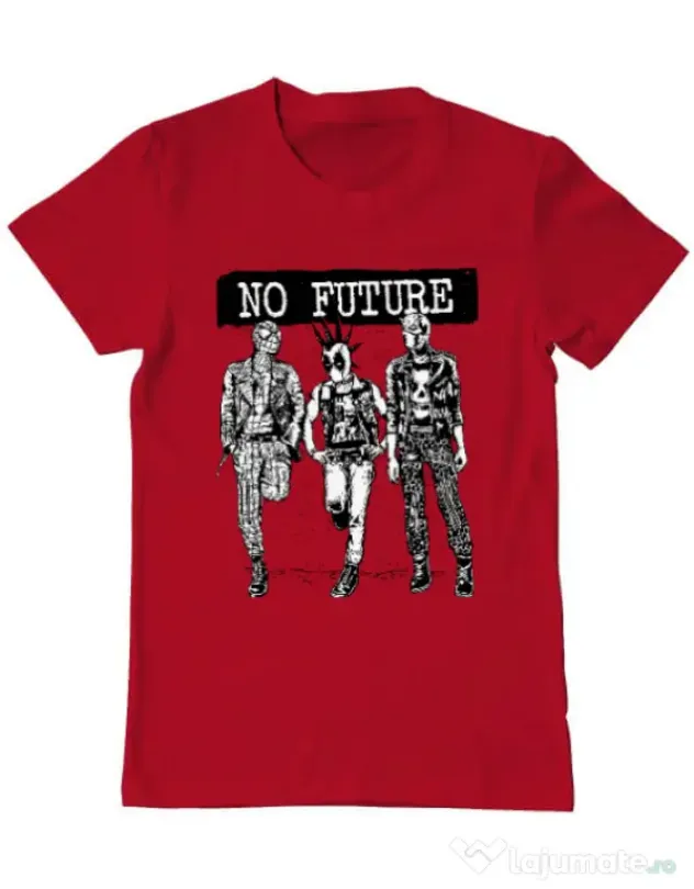 Tricou ADLER barbat No future Rosu