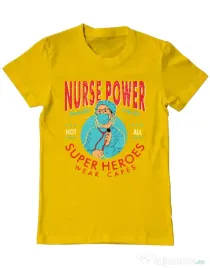 Tricou ADLER barbat Nurse power Galben
