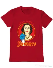 Tricou ADLER barbat Squirts Rosu