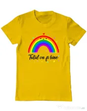 Tricou ADLER barbat Totul va fi bine Galben
