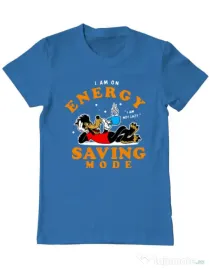Tricou ADLER barbat Energy saving mode Albastru azuriu