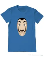 Tricou ADLER barbat Dali mask Albastru azuriu