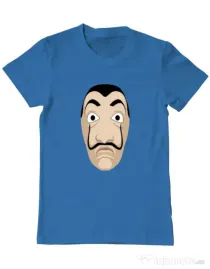 Tricou ADLER barbat Dali mask Albastru azuriu