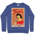 Bluza ADLER barbat Worth a shot Albastru melanj