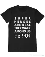 Tricou ADLER barbat Medical heroes Negru