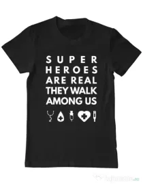Tricou ADLER barbat Medical heroes Negru