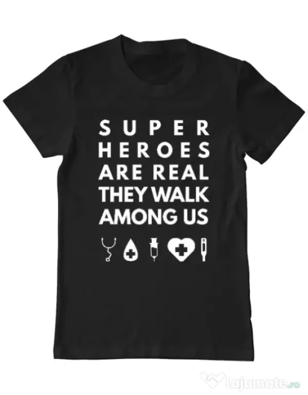 Tricou ADLER barbat Medical heroes Negru