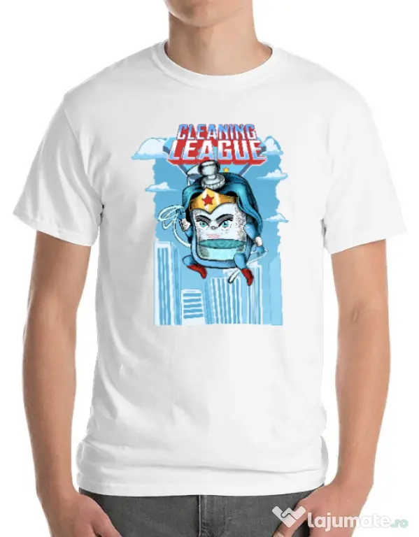 Tricou ADLER barbat Cleaning league gel Alb