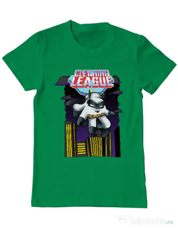 Tricou ADLER barbat Cleaning league Glove Verde mediu