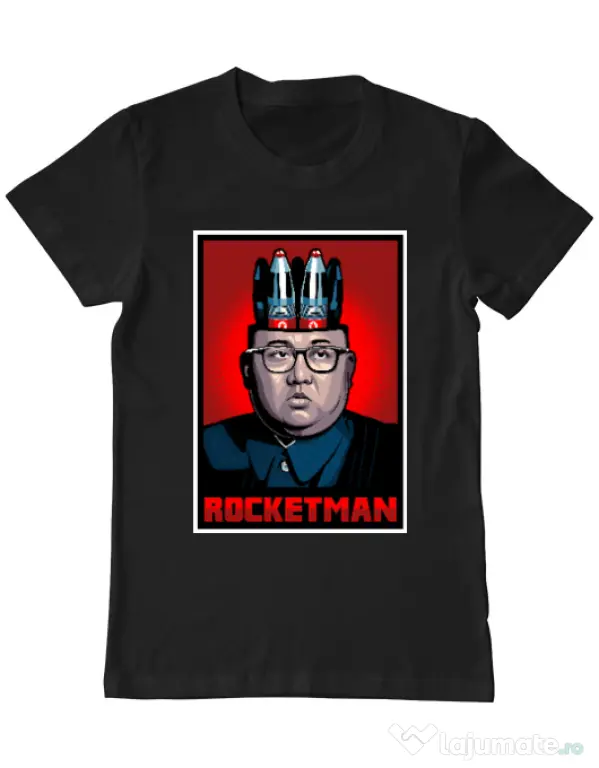 Tricou ADLER barbat Rocketman Negru