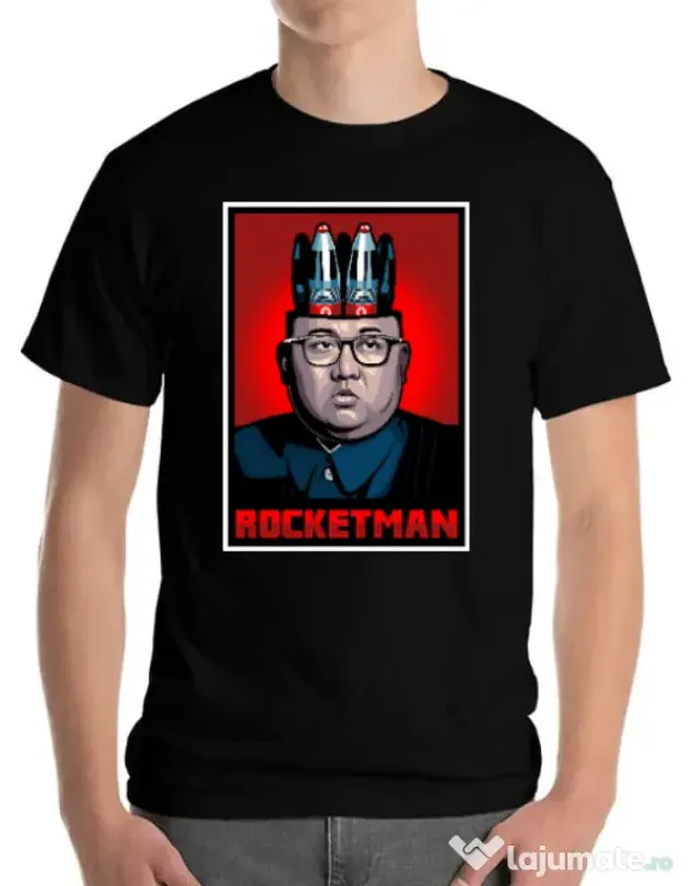 Tricou ADLER barbat Rocketman Negru