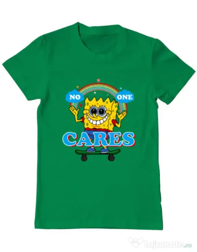 Tricou ADLER barbat No one cares Verde mediu