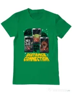 Tricou ADLER barbat Distance connection Verde mediu