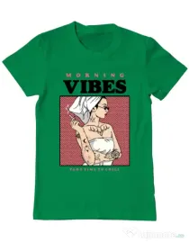 Tricou ADLER barbat Morning vibes Verde mediu