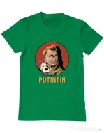 Tricou ADLER barbat Putin Tin Verde mediu