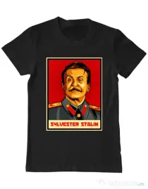 Tricou ADLER barbat Sylvester Stalin Negru