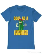 Tricou ADLER barbat Cool as cucumber Albastru azuriu