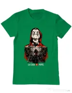 Tricou ADLER barbat La casa de papel Verde mediu