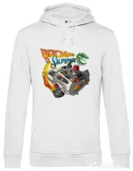 Hoodie barbat cu gluga Back to summer Alb