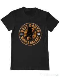 Tricou ADLER barbat Best Darth in the galaxy Negru