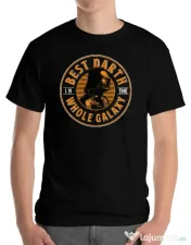 Tricou ADLER barbat Best Darth in the galaxy Negru 