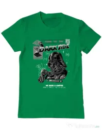 Tricou ADLER barbat Dark Side Coffee Verde mediu