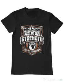 Tricou ADLER barbat The pain you feel Negru