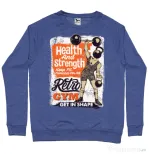Bluza ADLER barbat Retro Gym Albastru melanj