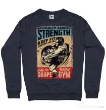 Bluza ADLER barbat Health and strength Denim inchis