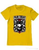 Tricou ADLER barbat Pain today power tomorrow Galben