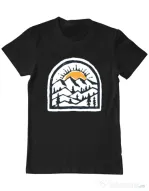 Tricou ADLER barbat Mountain beauty Negru