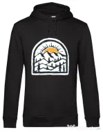 Hoodie barbat cu gluga Mountain beauty Negru