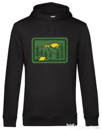 Hoodie barbat cu gluga Camping 2 Negru