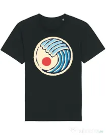 Tricou STANLEY STELLA barbat Great wave Negru