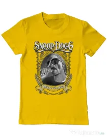 Tricou ADLER barbat Snoop Galben