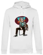 Hoodie barbat cu gluga Sanchez Alb