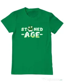 Tricou ADLER barbat Stoned age Verde mediu