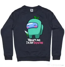 Bluza ADLER barbat Trust me Denim inchis
