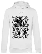 Hoodie barbat cu gluga Symbolism Alb