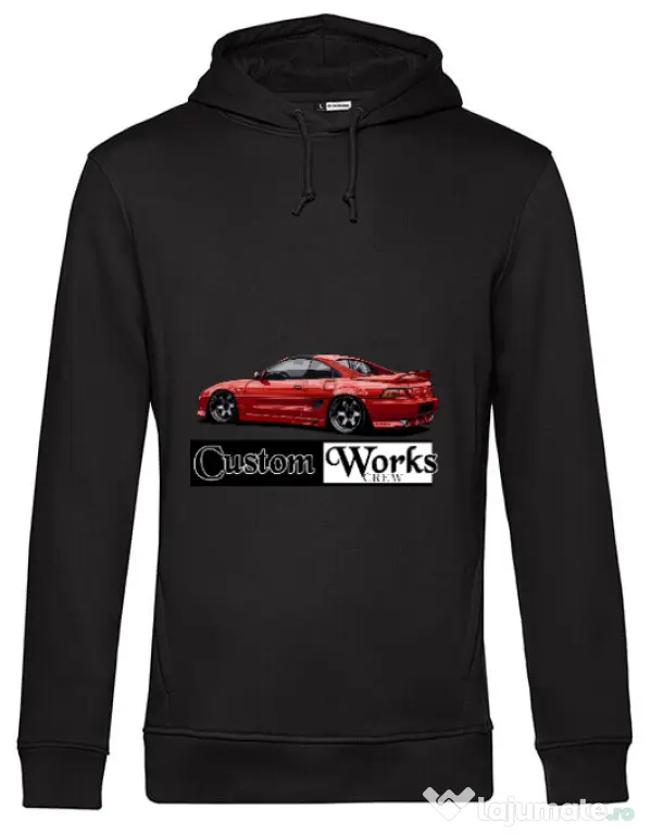 Hoodie barbat cu gluga Red Toyota MR2 Negru