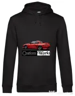 Hoodie barbat cu gluga Red Toyota MR2 Negru