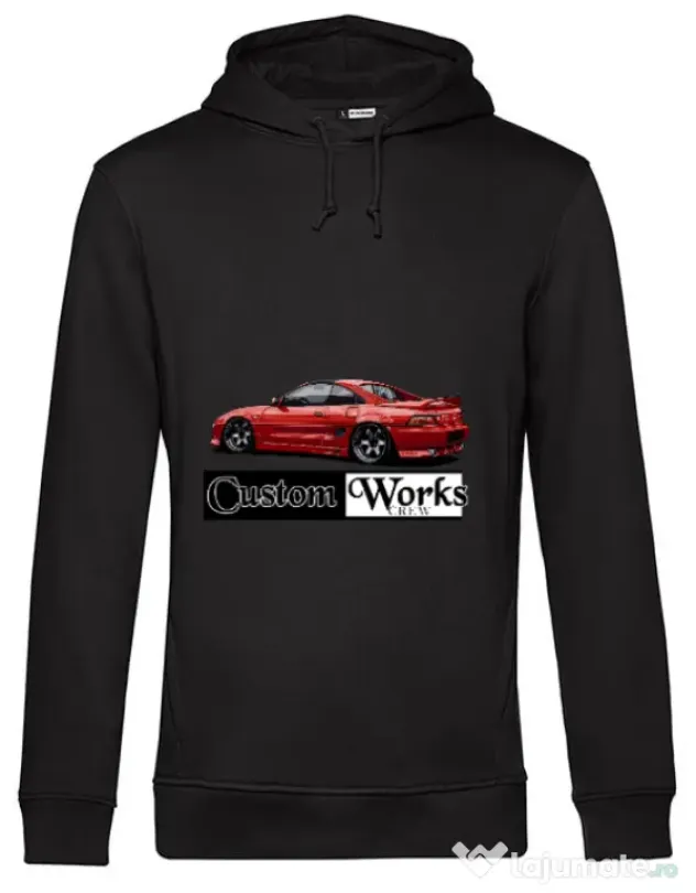 Hoodie barbat cu gluga Red Toyota MR2 Negru
