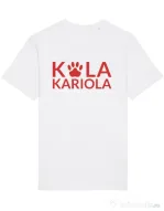 Tricou STANLEY STELLA barbat Logo Kola Rosu Alb