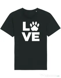 Tricou STANLEY STELLA barbat Love Kola Kariola Alb Negru