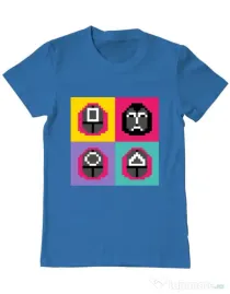 Tricou personalizat barbat Four guard Albastru azuriu